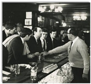 Julius Bar, established in the 19th century and still extant, was the site of a 1966 “sip-in” sponsored by the Mattachine Society after a bartender refused to serve gay patrons. Photo: Fred McDarragh