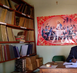 A church archive in Angola, 2011. Photo by Marcia Schenck.