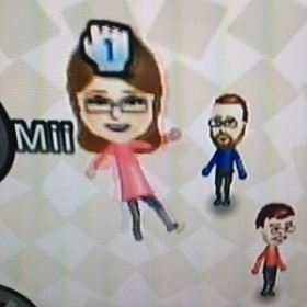 My Mii... or a visualization, courtesy of Wii, of myself as I learn new digital skills, at times a confusing experience.
