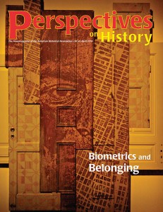 April issue of Perspectives on History