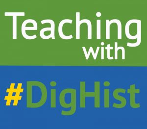 Teaching with #dighist logo