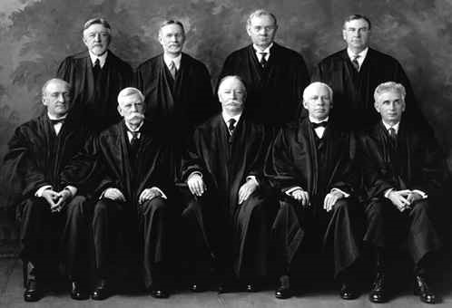A 1925 photo showing justices of the US Supreme Court. Wikimedia Commons
